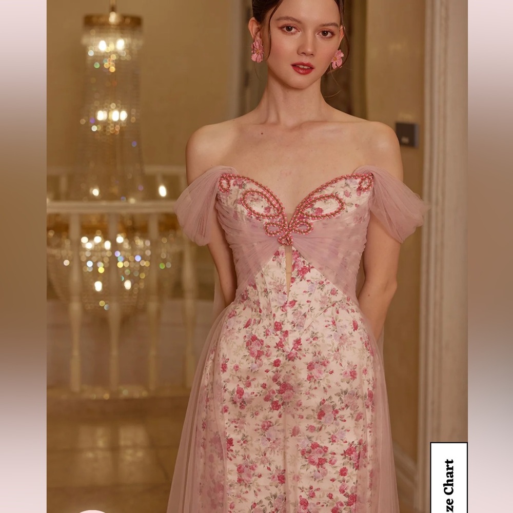 Lacemade Floral Disc Fairy Corset Dress Size Large - Picture 4 of 5